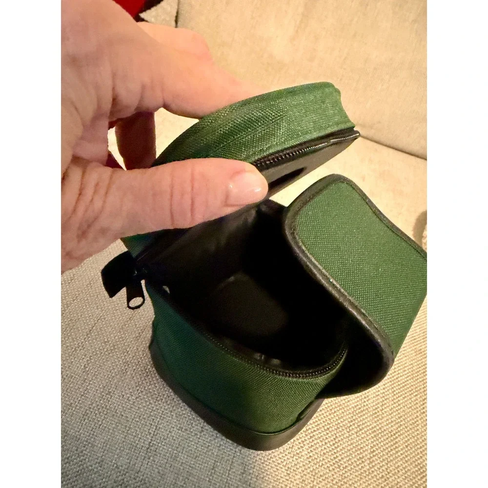 Sigma Camera Lens Case Pouch Forest Green Canvas Padded Zippered Belt Loop